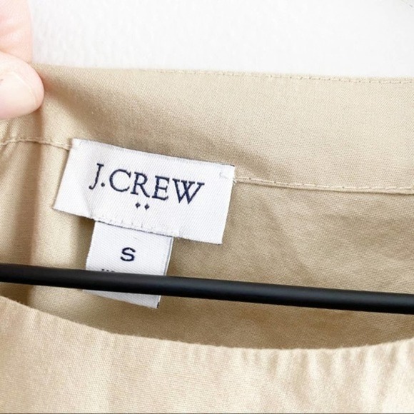 J. Crew Khaki Puff Sleeve Blouse - Picture 5 of 5